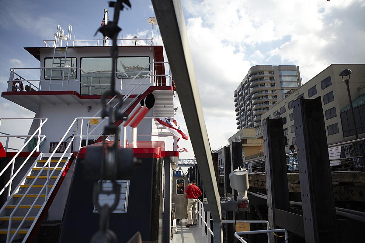 Aboard Barge Father Pat